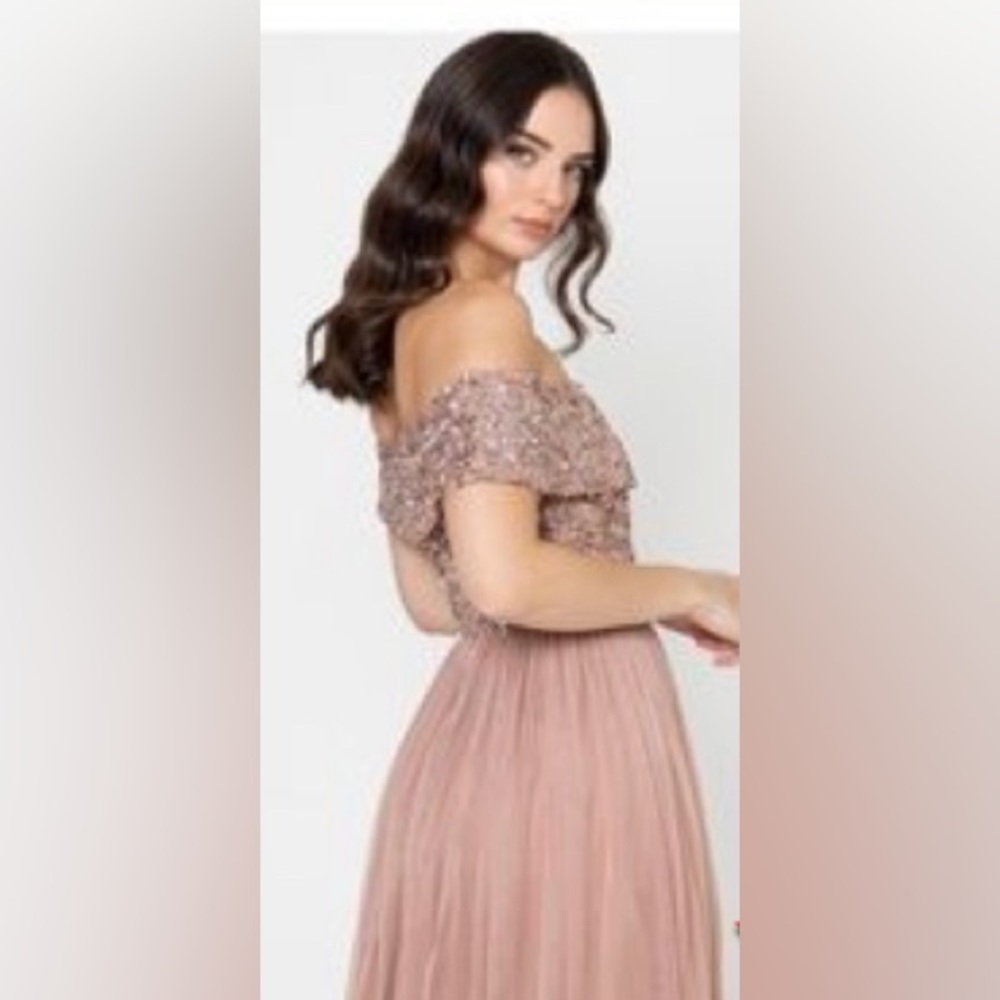 Over the shoulders dress new with tags